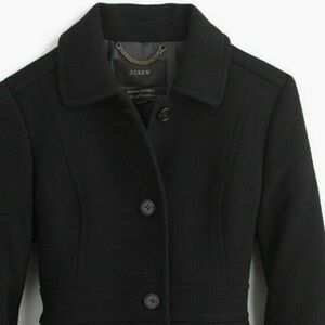 Black JCrew Lady Day Coat Women’s 12 GUC